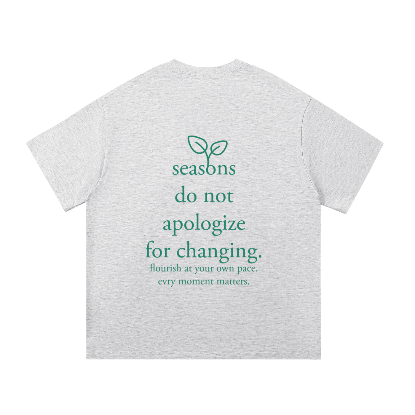 "seasons" light gray shirt