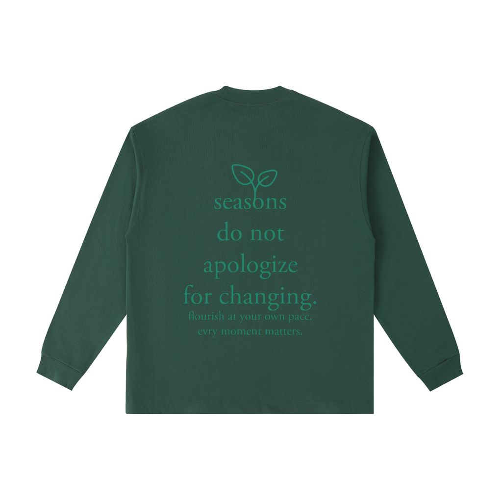 "seasons" long sleeve shirt