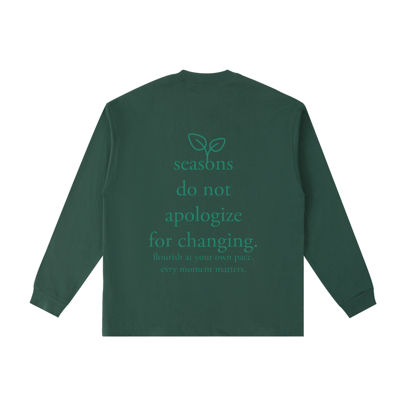 "seasons" long sleeve shirt
