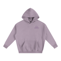 stars purple oversized fleeced hoodie