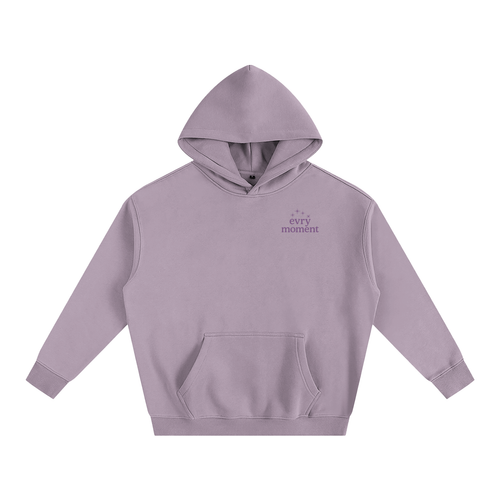 stars purple oversized fleeced hoodie