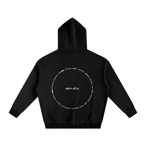 "take it all in" oversized fleece hoodie