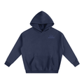 stars navy oversized fleece hoodie