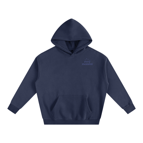 stars navy oversized fleece hoodie